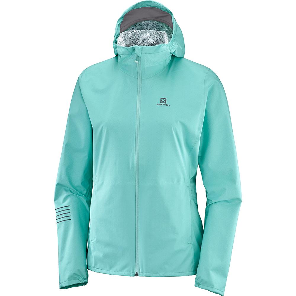 Chaquetas Salomon Mujer Turquesa - Salomon Argentina LIGHTNING WP JKT W,324971-TGD